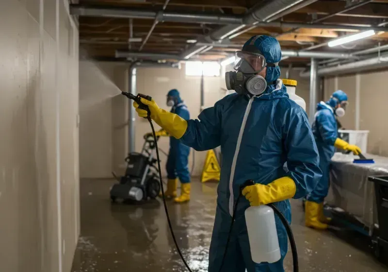 Basement Sanitization and Antimicrobial Treatment process in Surry, ME